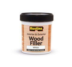 Шпаклевка по дереву акриловая Rustins Acrylic Wood Filler White 250 г 1098 фото
