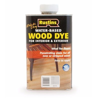 Краска для дерева (на водной основе) Белый &ndash; Wood Dye White 250 мл 123522 фото