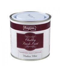 Меловая краска Rustins Chalky Finish Paint Белая 250 мл 1251 фото